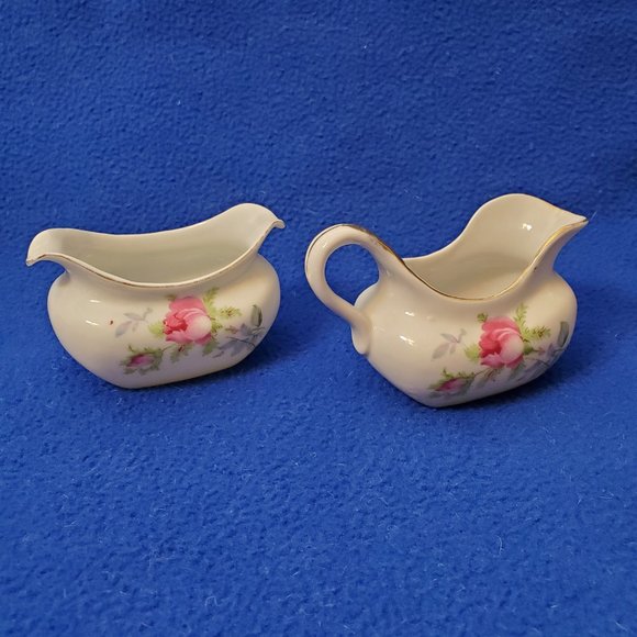 Vintage Cup and Saucer. Vintage Lefton Creamer and Sugar Bowl. - Picture 8 of 12